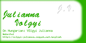 julianna volgyi business card